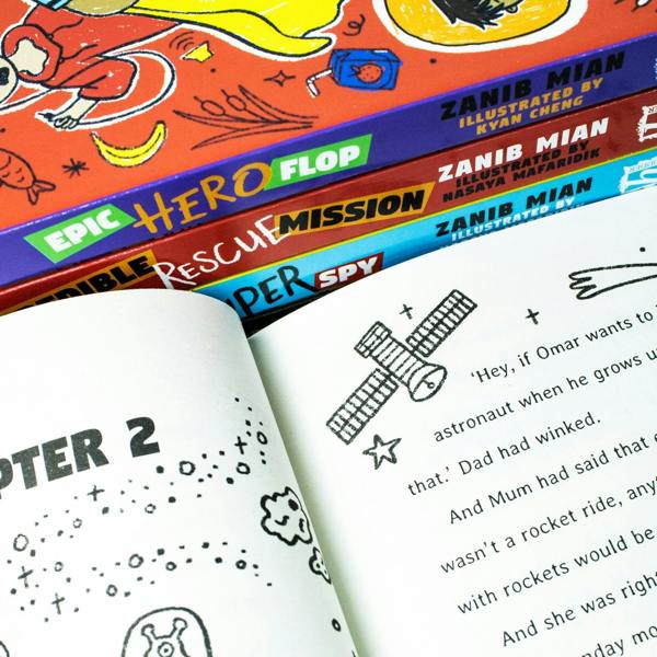Planet Omar 5 Books Collection Set by Zanib Mian – Accidental Trouble Magnet, Unexpected Super Spy & Fun Adventure Stories for Kids
