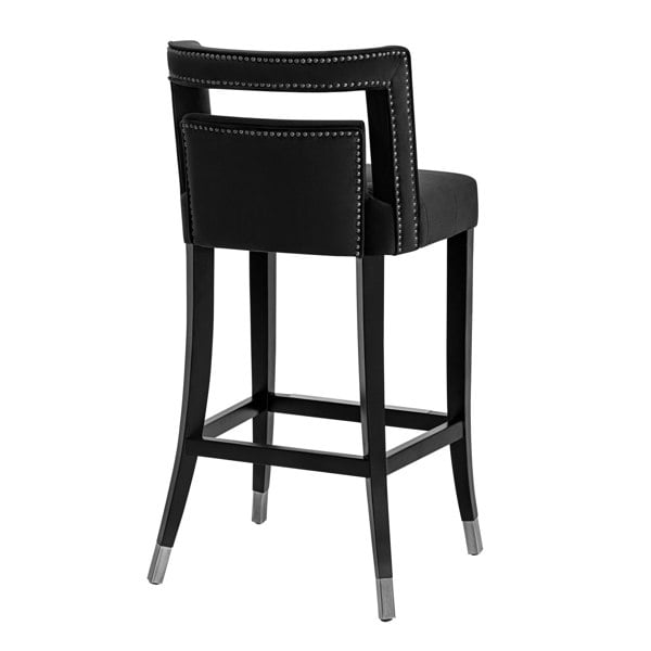 Furniture Edit Hart Black Velvet Counter Stool