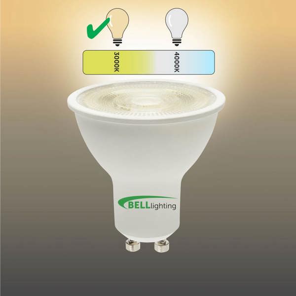 BELL Lighting GU10 Dimmable LED Spotlight 4.4W Energy Saving Light Bulbs