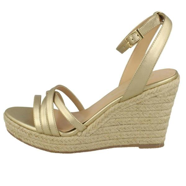 Spot On Ladies Spot On Rope Wedge Strappy Sandals F2275