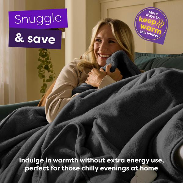 Slumberdown Elegantly Warm Luxury Heated Throw