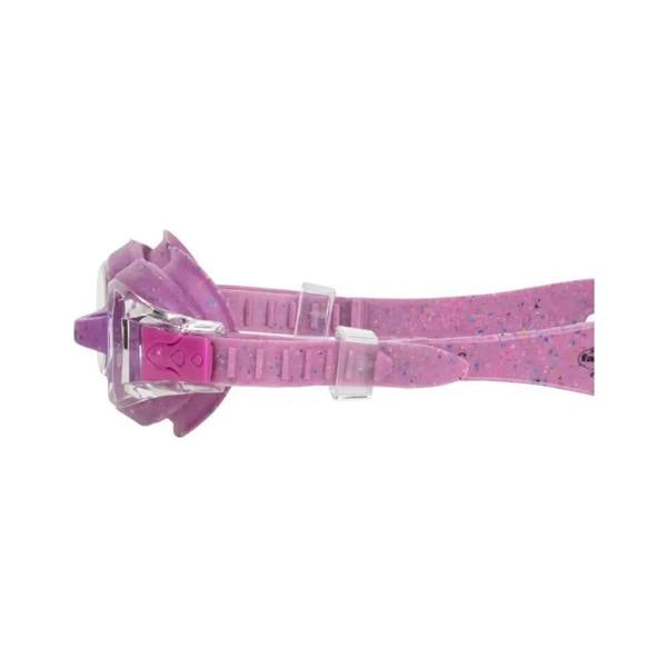 Pink and purple Fashy Spark I junior swim goggles with speckled watch face
