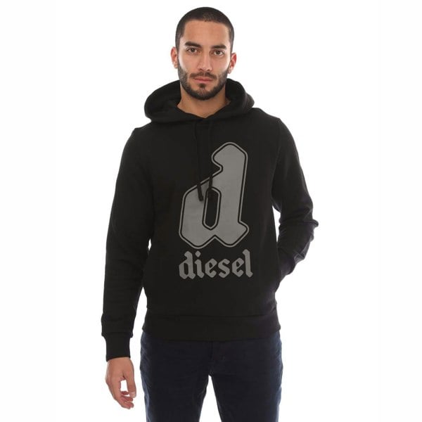 Diesel Mens S-Ginnout 13-A Hoodie - Black