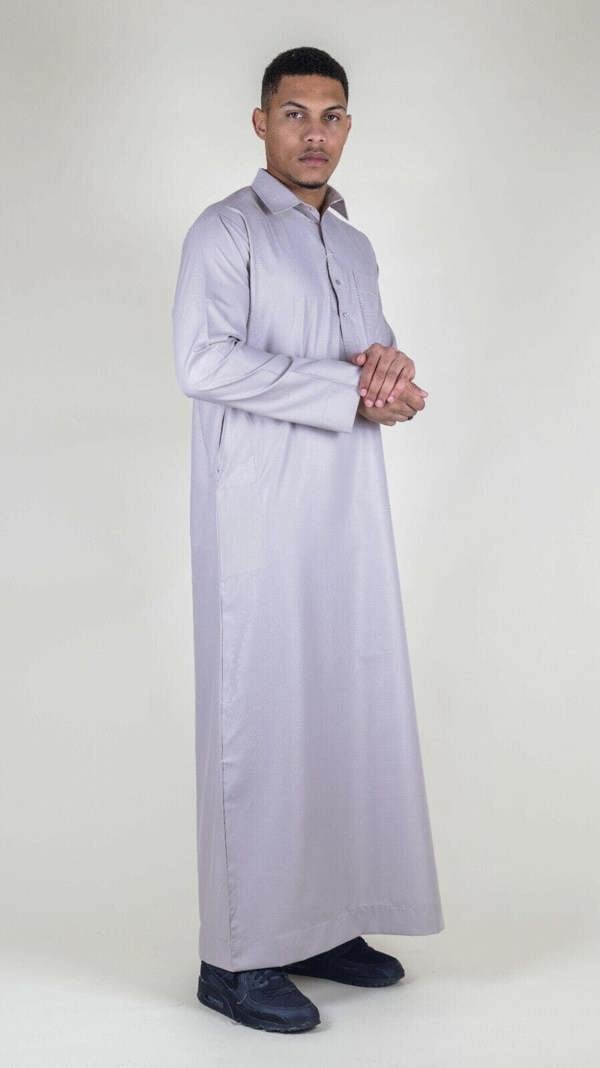 Infinity Leather Mens Thobe Jubba Saudi Ramadan Eid Islamic Kaftan Kaudara Arabic Jubbah