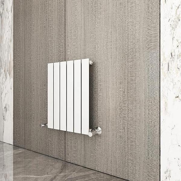 Single Flat Panel Vertical Column Radiator 600x612