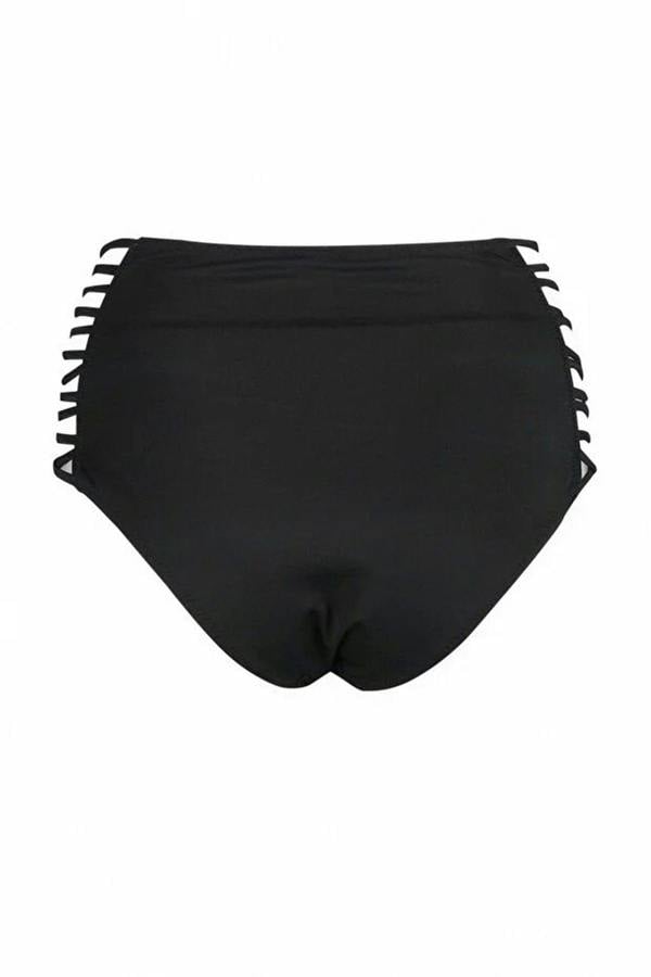 WOVCOR Trimmed Hipster Super High Waist Bikini Bottom
