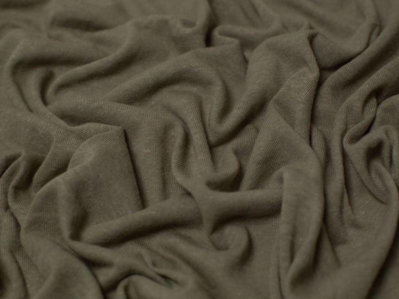 Minerva Core Range Linen Viscose Sweater Knit Stretch Fabric - Plain Design Dressmaking Fabric, 150 cm / 60" Wide - per metre