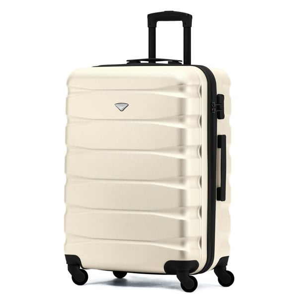 Flight Knight 25" Medium Suitcase Check-in Hold Luggage Hard Shell 4 Wheels TSA Lock