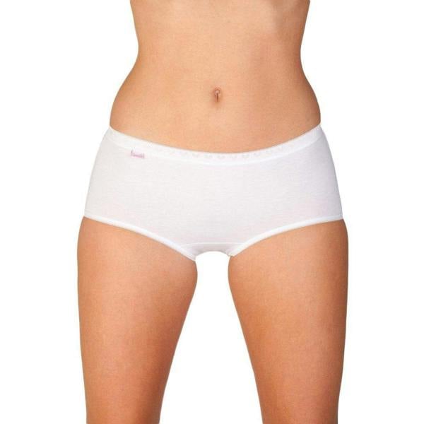 Womens Midi Brief Three Pack White