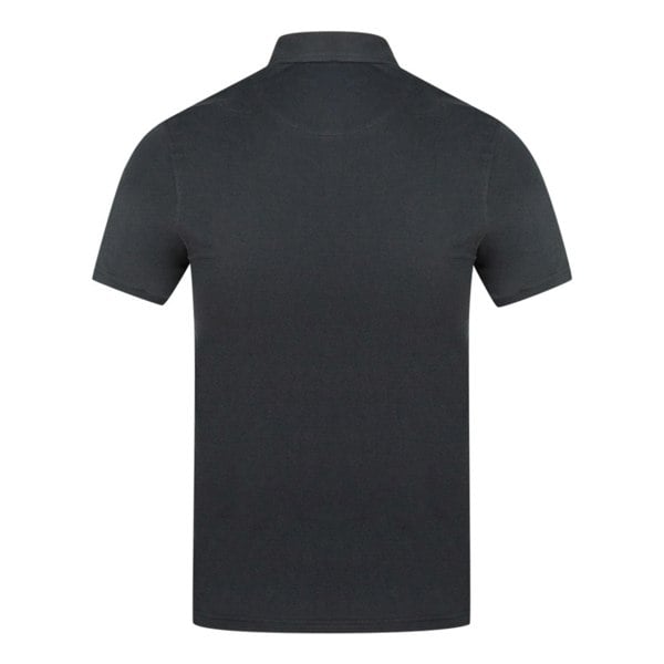 Aquascutum Aldis Crest Chest Logo Polo Shirt - Black