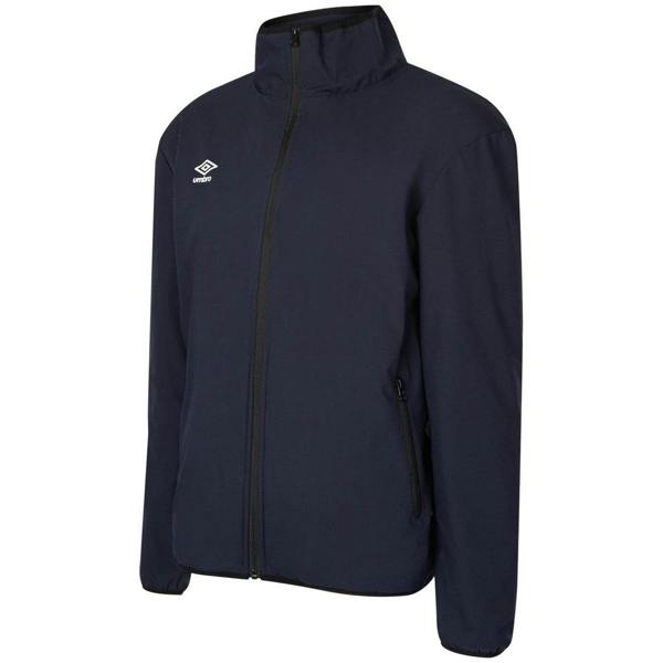 Umbro Mens Club Essential Bonded Jacket - Dark Navy/White - 