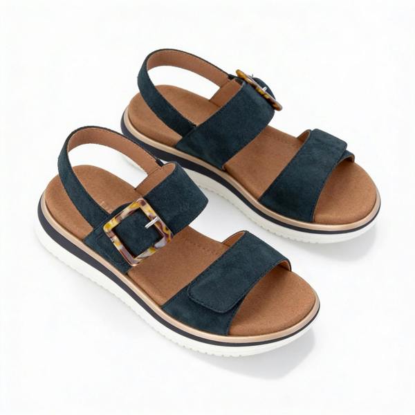 Remonte D1J62 Ankle Strap Sandals in Blue