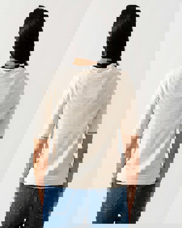 Calvin Klein Viscose Rib Detail Womens Tee