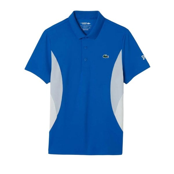 Lacoste Mens Novak Djokovic Fan Regular Tennis Polo Shirt - Blue