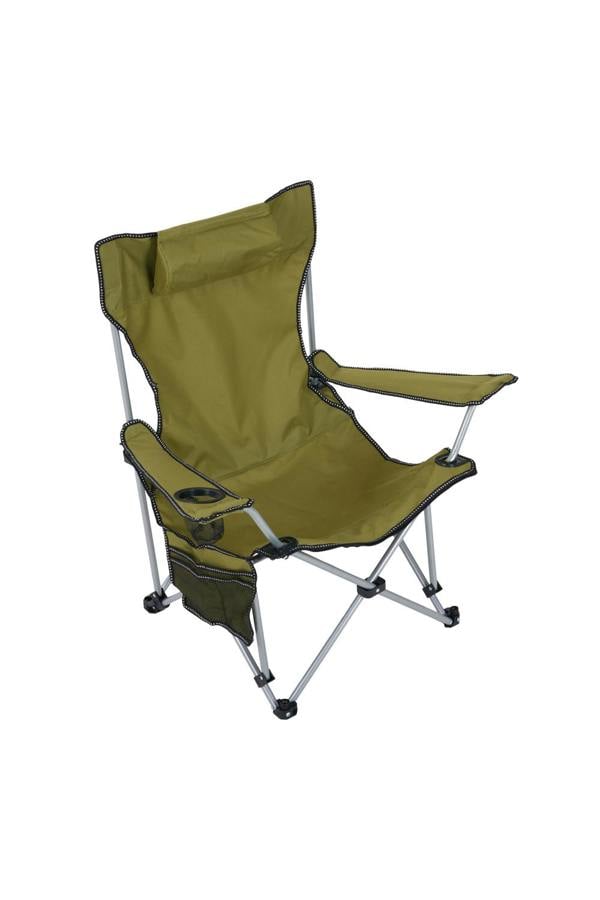 Living and Home Foldable Reclining Camping Chair with Footrest