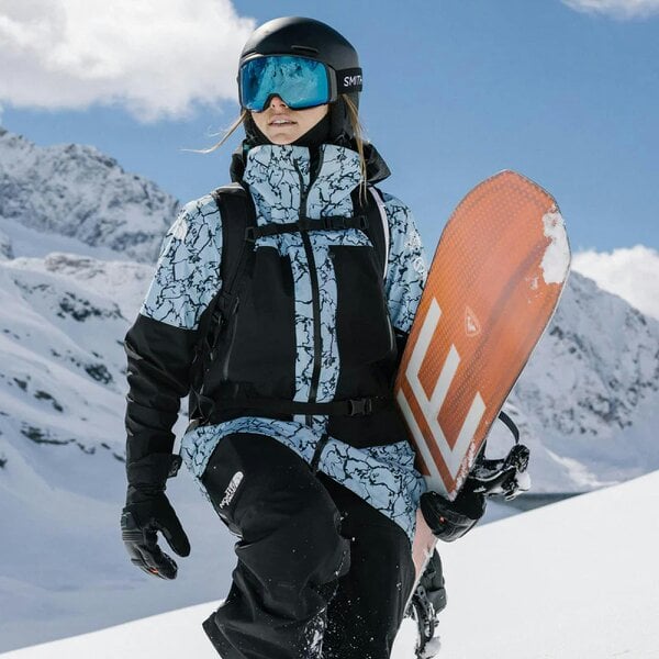 Smith Ski Goggles 4D Mag 0JX 4B Black ChromaPop Everyday Blue Mirror & CP Storm Blue Sensor Mirror