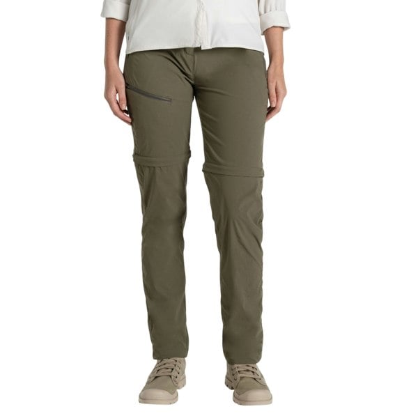 Craghoppers Women's Pro III Nosilife Convertible Trousers - Wild Olive