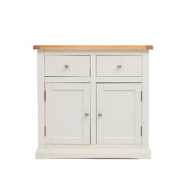 Castelli Off White 2 Drawer 2 Door Sideboard Chrome Knob