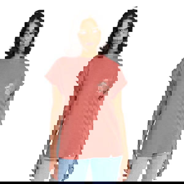 Animal Womens/Ladies Wherever The Waves Holly Logo T-Shirt - Rust - 