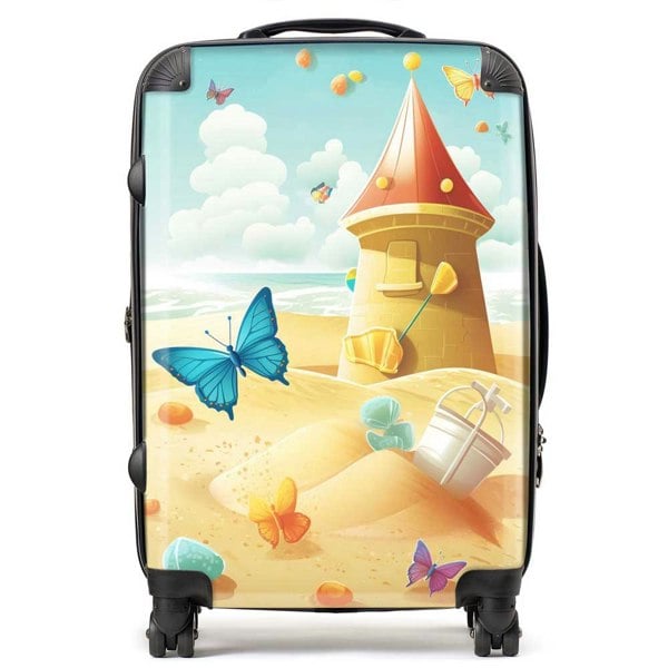 Warren Reed Butterflies On A Beach Holiday Suitcase