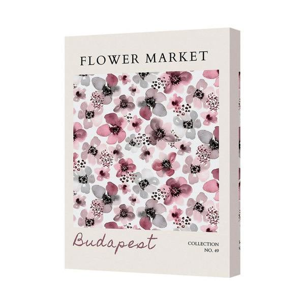Benjamin Tate Design Floral Canvas Wall Art Print Budapest Collection No 49 Handmade In UK