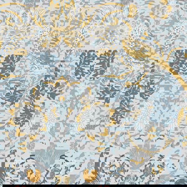 William Morris At Home Strawberry Thief Wallpaper | Soft Blue