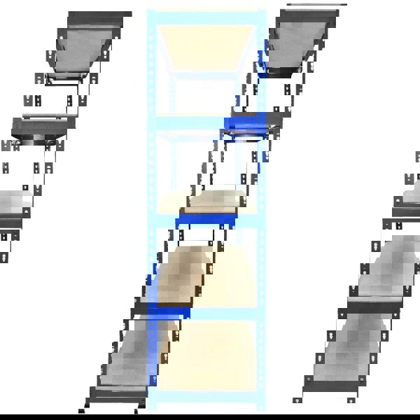 Monster Racking Q-Rax Blue Metal Shelving Units - 120cm x 180cm x 50cm
