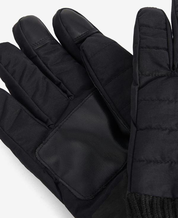 Barbour Banff Quilted Gloves - Black