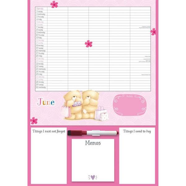 Forever Friends A3 Family Organiser 2027, Family Planners, Month To View, Family, Gift