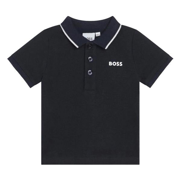 Boss Baby Boys Cotton Polo Shirt - Navy - 