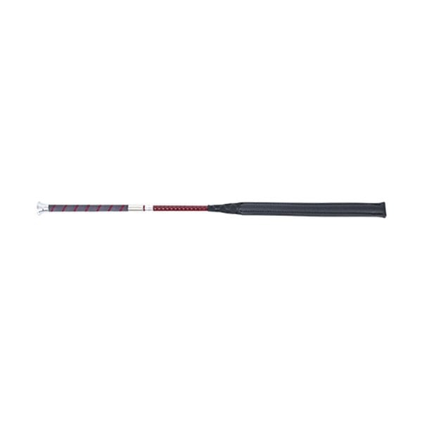 Coldstream Hadden Horse Jumping Bat - Burgundy/Silver