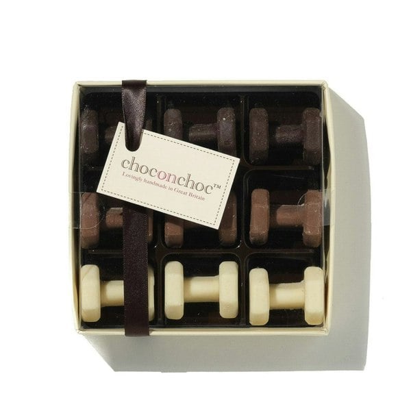 CHOC ON CHOC Chocolate Dumbbells