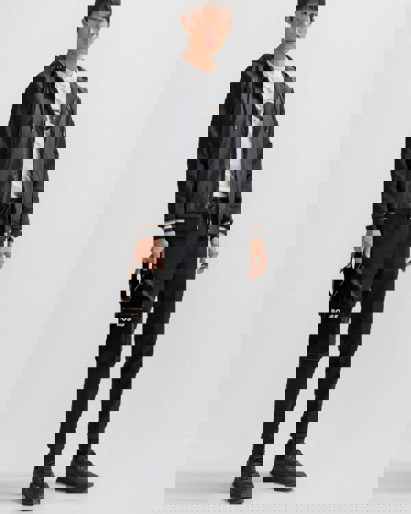 BOSS Orange Catch 3.0 Mens Crossbody Bag with Signature-Stripe Strap NOS