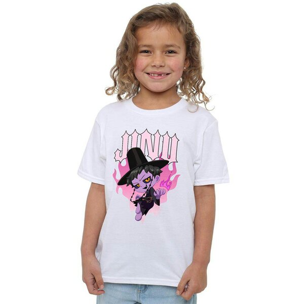 K-Pop Demon Hunters Childrens/Kids Jinu Flaming Heart T-Shirt - White