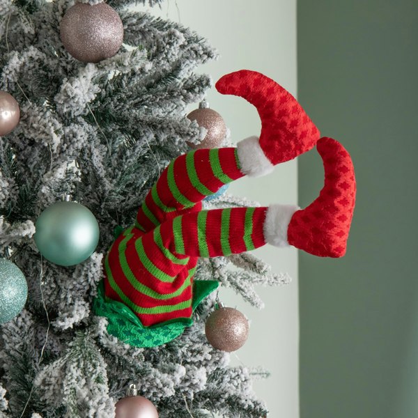 Samuel Alexander 55cm Battery Operated Soft Animated Elf Kicking Legs Christmas Decoration