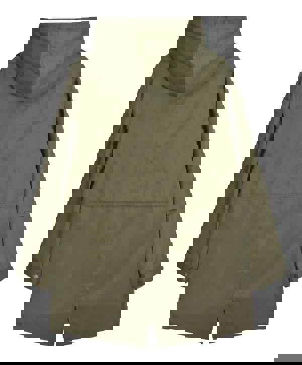 Lambretta Mens Shower Resistant Hooded Classic Badge Fishtail Parka