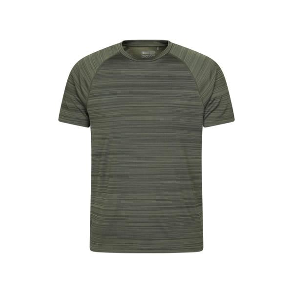 Mountain Warehouse Unisex Adult Stripe IsoCool T-Shirt - Green - 