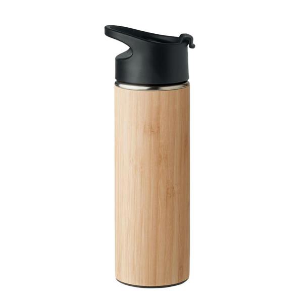 MidOcean Nanda Bamboo Double Wall 450ml Water Bottle - Wood - 