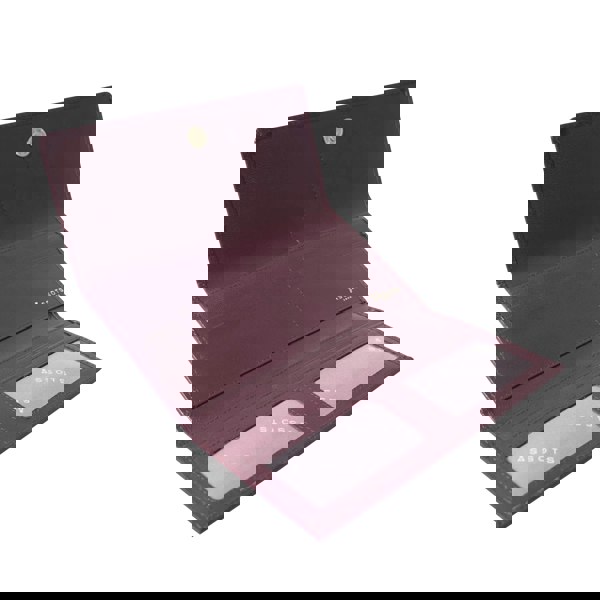 Assots London 'CLAIRE' Plum Polished VT Vintage Leather Flap Over Purse