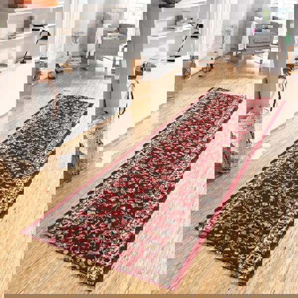 Designer Velours Red Runner Vintage