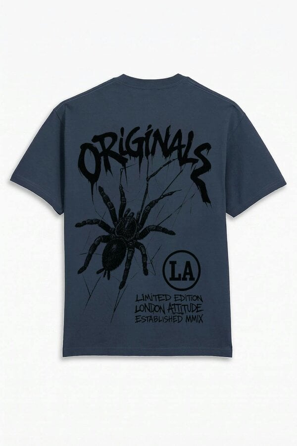 London Attitude Originals Oversized Heavyweight Spider T-Shirt