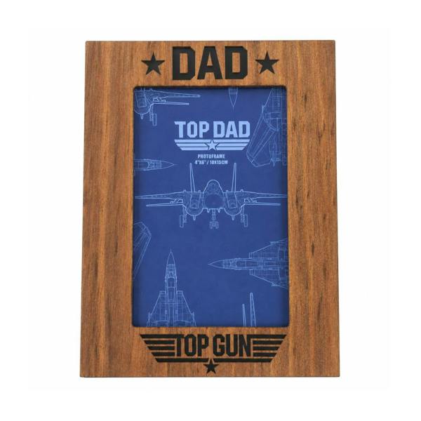 Widdop & Co Top Gun Top Dad Photo Frame Brown