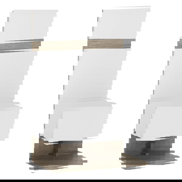 Furniture To Go Chelsea Bedside extension for bed in White with Oak Trim