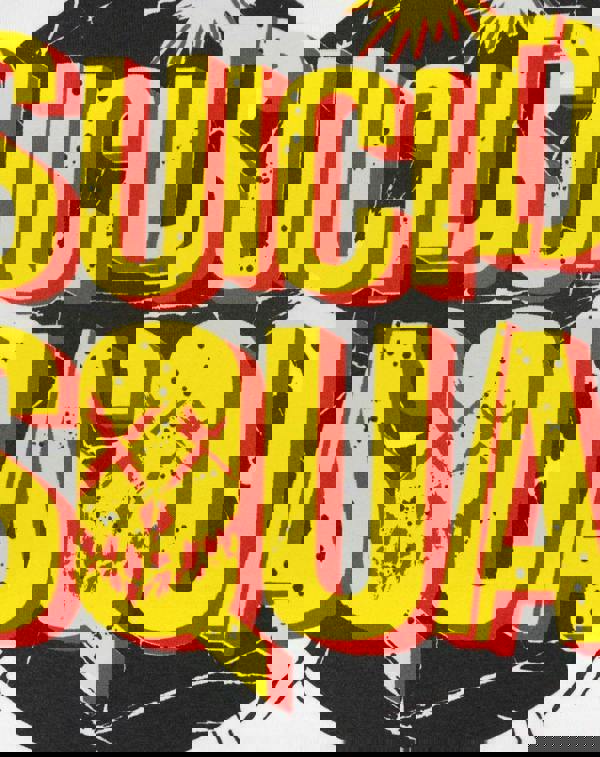 DC Comics Unisex White Logo Short Sleeved T-Shirt