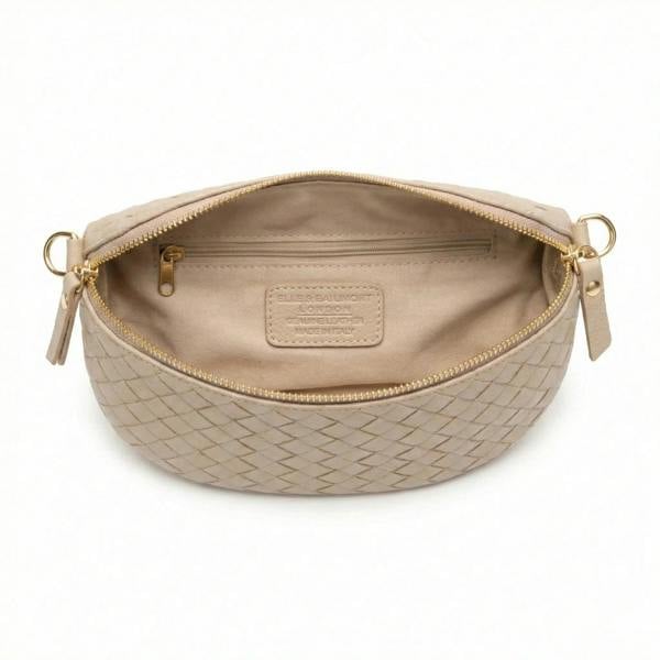 Elie Beaumont Woven Sling Bag Biscuit - Midi size