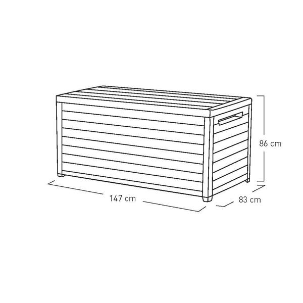 Keter Norfolk Leisure Keter XXL Deck Box 870L Anthracite