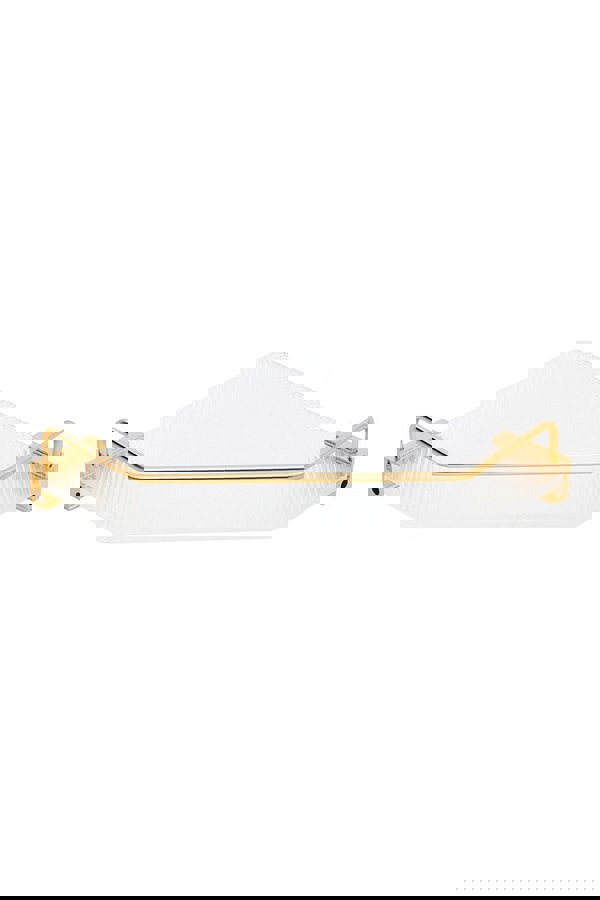 Living and Home Acrylic Bathroom Corner Shelf Adhesive Shower Organiser