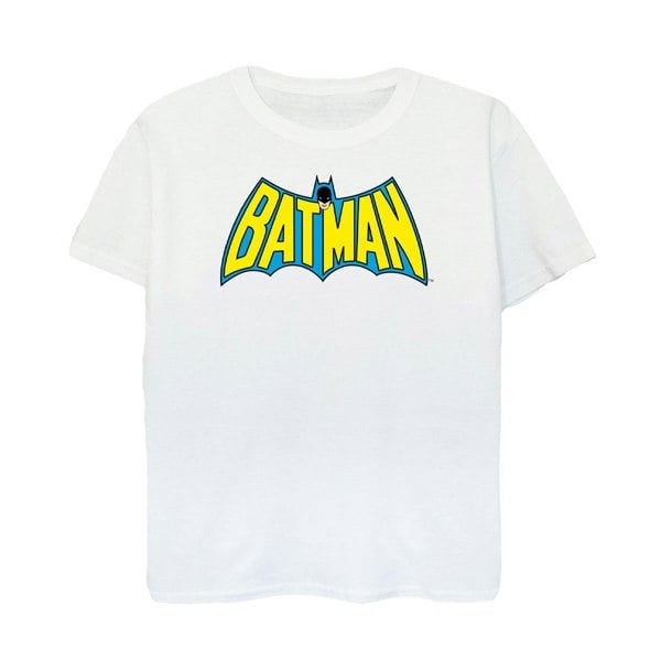 Batman Mens Retro Logo Cotton T-Shirt - White