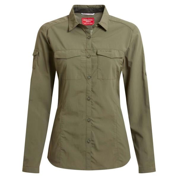 Craghoppers Womens/Ladies Adventure III Nosilife Long-Sleeved Shirt - Wild Olive - 