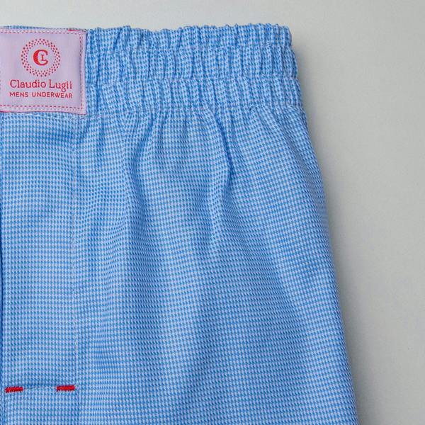 PUPPYTOOTH COTTON POPLIN PRINT BOXER SHORTS - Premium Men's Patterned Shirt by Claudio Lugli | Bold Design, Tailored Fit, Best Printed Shirts
